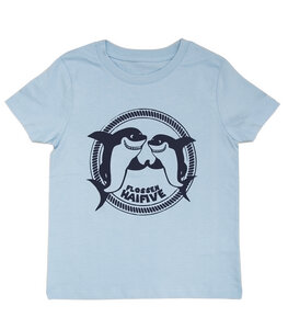 Flossen Hai Five- Hai - Fair Wear Bio Kinder T-Shirt - blau - päfjes