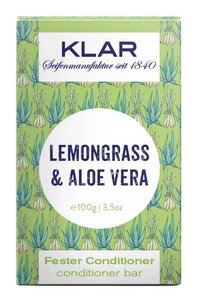 Klar fester Conditioner Lemongrass Aloe Vera für fettiges Haar - Klar Seifen