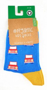 GOTS zertifizierte Biobaumwolle Socken mit Auto " Print " - VNS Organic