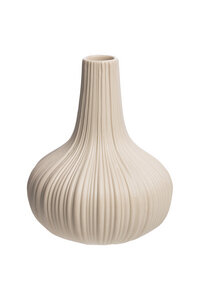 Vase Vintage aus mattem Steinzeug, Ø 9,6 × 12 cm  - TRANQUILLO