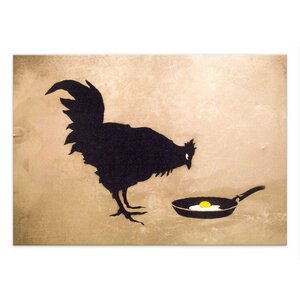 Wandbild Banksy Chicken and Egg Bilder Wohnzimmer - Kunstbruder