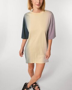 Weites Damen T-Shirt Kleid aus leichter Bio Baumwolle - gefärbt - YTWOO