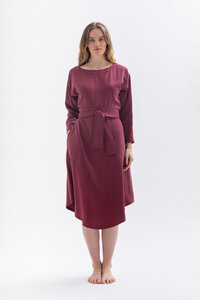 Lockeres Kleid *DIA-NAA* aus 100% Tencel in blau petrolgrün oder bordeaux - Studio Hertzberg