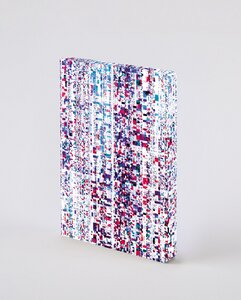 Matrix - Premium Notizbuch mit Einband aus Jeans Label Material, vegan - Nuuna