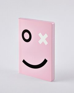 OX - Premium Notizbuch mit Ledereinband in Rosa - Nuuna