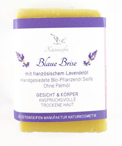 Blaue Brise Bioseife Lavendel für trockene Haut - Küstenseifen Manufaktur