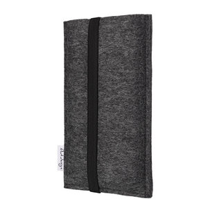 Handyhülle COIMBRA für Samsung Galaxy Note-Serie - 100% Wollfilz - dunkelgrau - flat.design