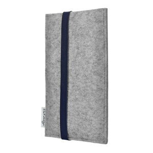 Handyhülle COIMBRA für Samsung Galaxy Note-Serie - 100% Wollfilz - hellgrau - flat.design