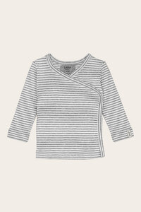 Bio Baby Wickelshirt geringelt oder einfarbig - Finn - Lana natural wear