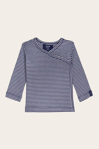 Bio Baby Wickelshirt geringelt oder einfarbig - Finn - Lana natural wear