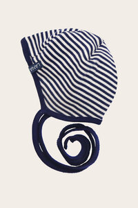 Bio Baby Erstlingsmütze uni oder geringelt für Neugeborene zum Binden - Finn - Lana naturalwear
