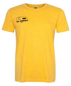 Camping Wohnwagen Men T-Shirt aus Biobaumwolle ILI02 gelb - ilovemixtapes