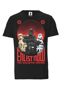 LOGOSHIRT - Star Wars - Dart Vader - Enlist Now - Organic T-Shirt - LOGOSH!RT