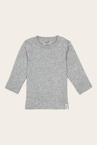 Bio Baby Basic Langarmshirt uni oder geringelt mit Rundhals - Jule - Lana naturalwear