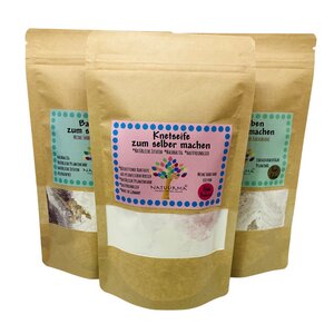 Großes Bade Bastelset für Kinder, Badebomben, Knetseife, DIY, Nachhaltig, Vegan - Natuurma©