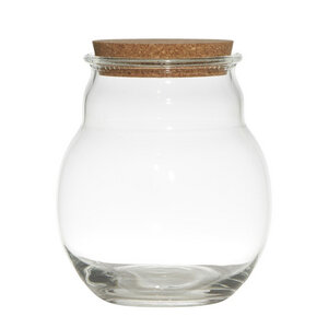 Vorratsglas Burbuja 20cm H, Bubble Vase mit Kork - Mitienda Shop