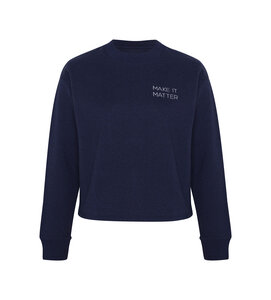 Sweatshirt Make It Matter in blau - Ambiletics