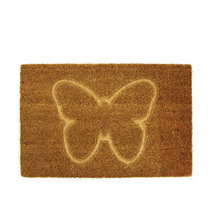Fußmatte Tiermotiv Schmetterling aus Kokosfaser - Mitienda Shop