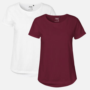 Doppelpack Neutral® Ladies Roll Up Sleeve T-Shirt - Neutral
