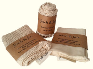 Einkauftaschen-Set, 3 teilig - fesch & fair