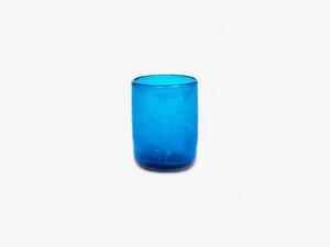 Trinkglas Mittel in blau, türkis und grün - FOLKDAYS