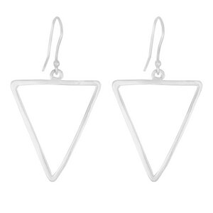 Silber Ohrringe Dreieck Fair-Trade und handmade - pakilia