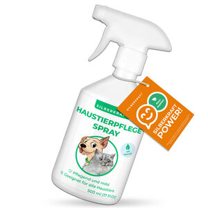 Haustierpflege Spray für Hunde, Katzen, Nagetiere und andere Haustiere - Silberkraft