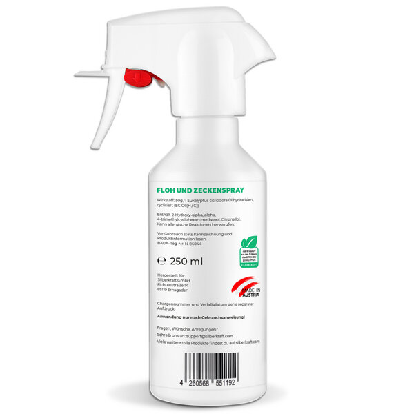 Silberkraft Floh und Zeckenspray für Hund & Katze Avocadostore