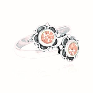 Silber Ring Seerosen Fair-Trade und handmade - pakilia