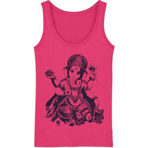 Yoga Tank Top organic - Groovy Ganesha pink - Natural Born Yogi