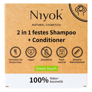Niyok 2 in 1 festes Shampoo + Conditioner - Niyoks Naturkosmetik