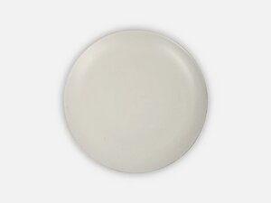 Schlichter Teller aus Keramik // Weiß Klein - FOLKDAYS