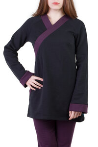 Pullover Jasper schwarz violett  - Ajna