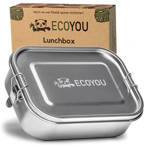 Lunchbox EcoYou - auslaufsichere Brotdose aus Edelstahl 800 oder 1200 ml - EcoYou
