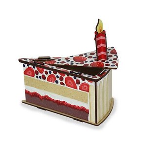 Geschenkverpackung Geschenkbox aus Holz - Torte Kuchen Geburtstag Hochzeit - Werkhaus GmbH