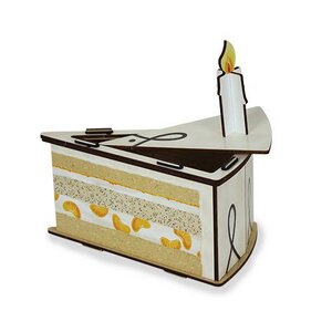 Geschenkverpackung Geschenkbox aus Holz - Torte Kuchen Geburtstag Hochzeit - Werkhaus GmbH