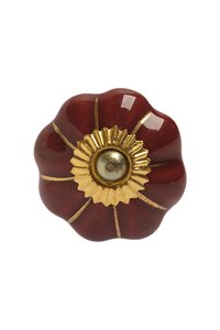 Blütenförmiger Knauf Haken aus Keramik für dein Möbelstück - TRANQUILLO