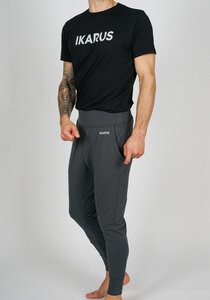 Männer Yoga Outfit aus Bio-Baumwolle & Modal 'Prometheus' Schwarz/dunkelgrau Bold Print - IKARUS yoga wear for men