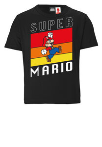 LOGOSHIRT - Videogame - Super Mario - Sprung - Organic - Bio T-Shirt Print - Kinder - LOGOSH!RT