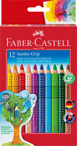 Buntstift Jumbo Grip 12er-Kartonetui - Faber-Castell