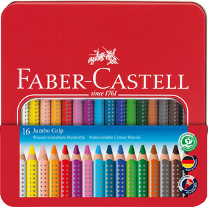 Buntstift Jumbo Grip 16er Metalletui - Faber-Castell