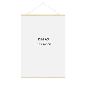 Posterleiste Holz 30 cm (DIN A4, DIN A3) - Sprintis
