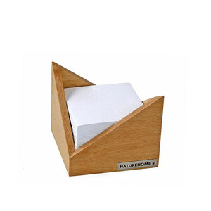 Zettelkasten Zettelbox 9,5 x 9,5 cm Buche natur geölt SKRIPT - NATUREHOME