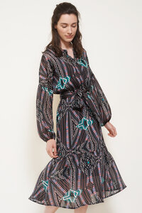 Midi-Kleid Serafina aus recycelten Polyester-Chiffon - ME&MAY
