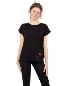 Damen T-Shirt aus Eukalyptus Faser "Laura" | Rosen - CORA happywear