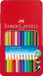 Buntstift Colour Grip 12er-Metalletui - Faber-Castell
