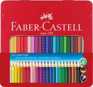 Buntstift Colour Grip 24er-Metalletui - Faber-Castell