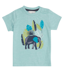 Blaues Kinder T-Shirt mit Elefant aus Biobaumwolle - Sense Organics & friends in cooperation with GARY MASH