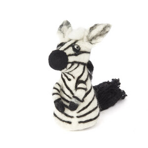 Zebra als Filz Eierwärmer - short'n'pietz