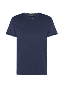 Gestreiftes Herren T-Shirt aus Baumwolle (Bio) navy/weiß | Casual T-Shirt #STRIPES - recolution